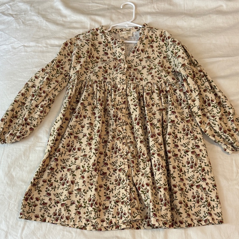 Petit Sézane girls Floral Long Sleeve Dress size 8